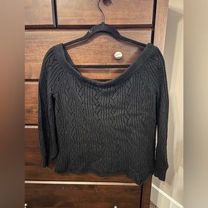 Off the shoulder sweater